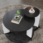 32.68" & 16.93" Round Coffee Table Set