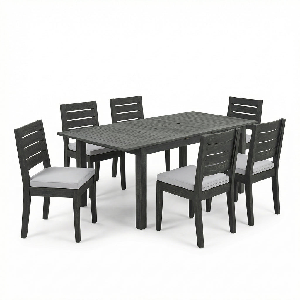 7-Piece Outdoor Dining Set - Acacia Wood