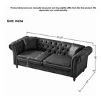 Chesterfield Tech Fabric Sofa - 83 Inch