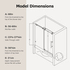 Frameless Single Sliding Soft-Close Shower Doors