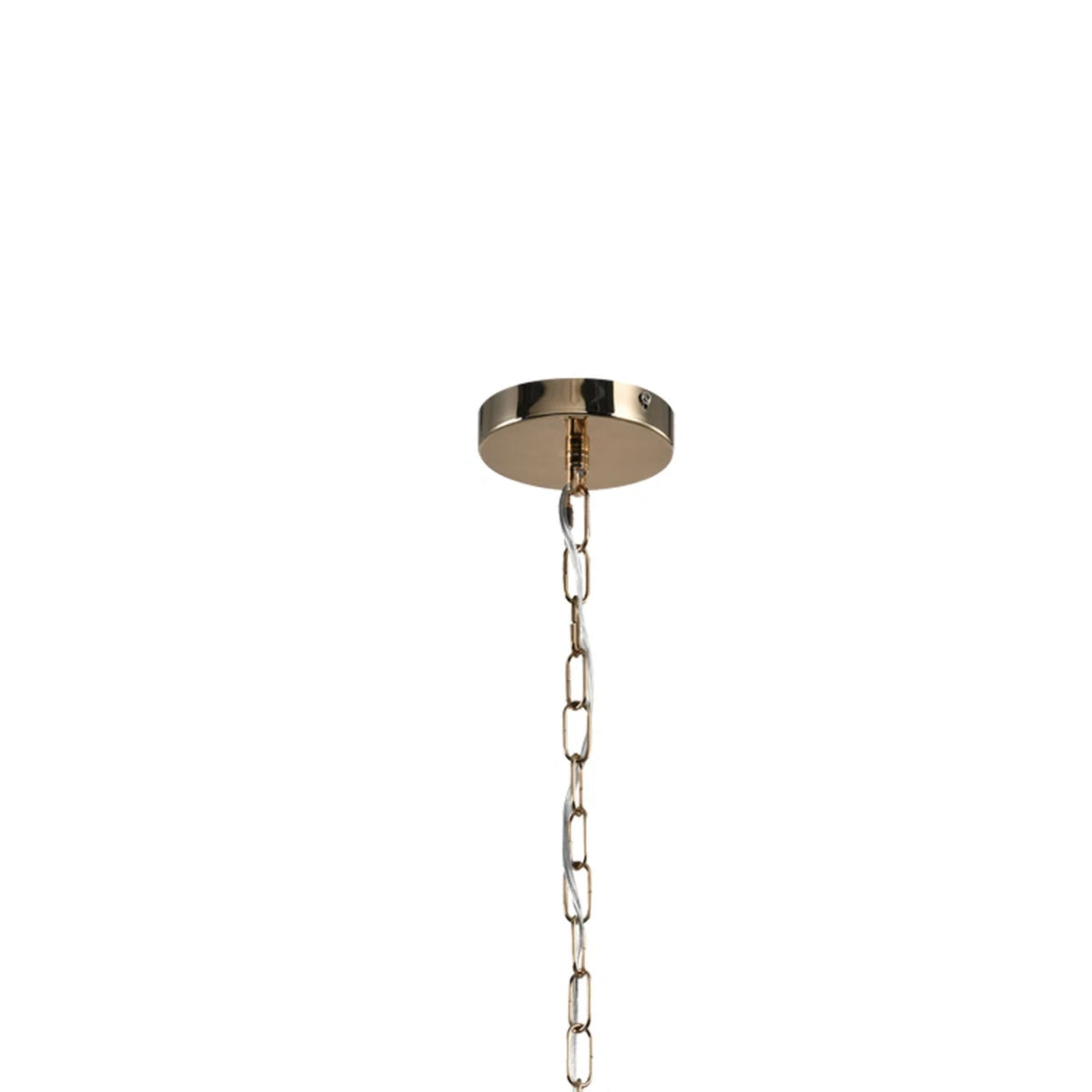 4-Light White and Gold Geometric Pendant