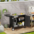 Outdoor Grill Table with Sink