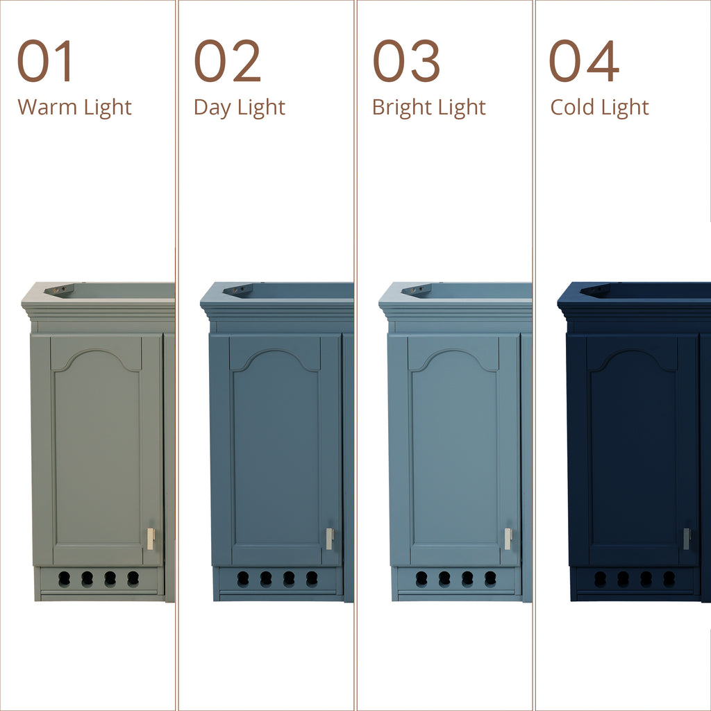 35 Inch Wall-Mount All-in-One Mirror Cabinet