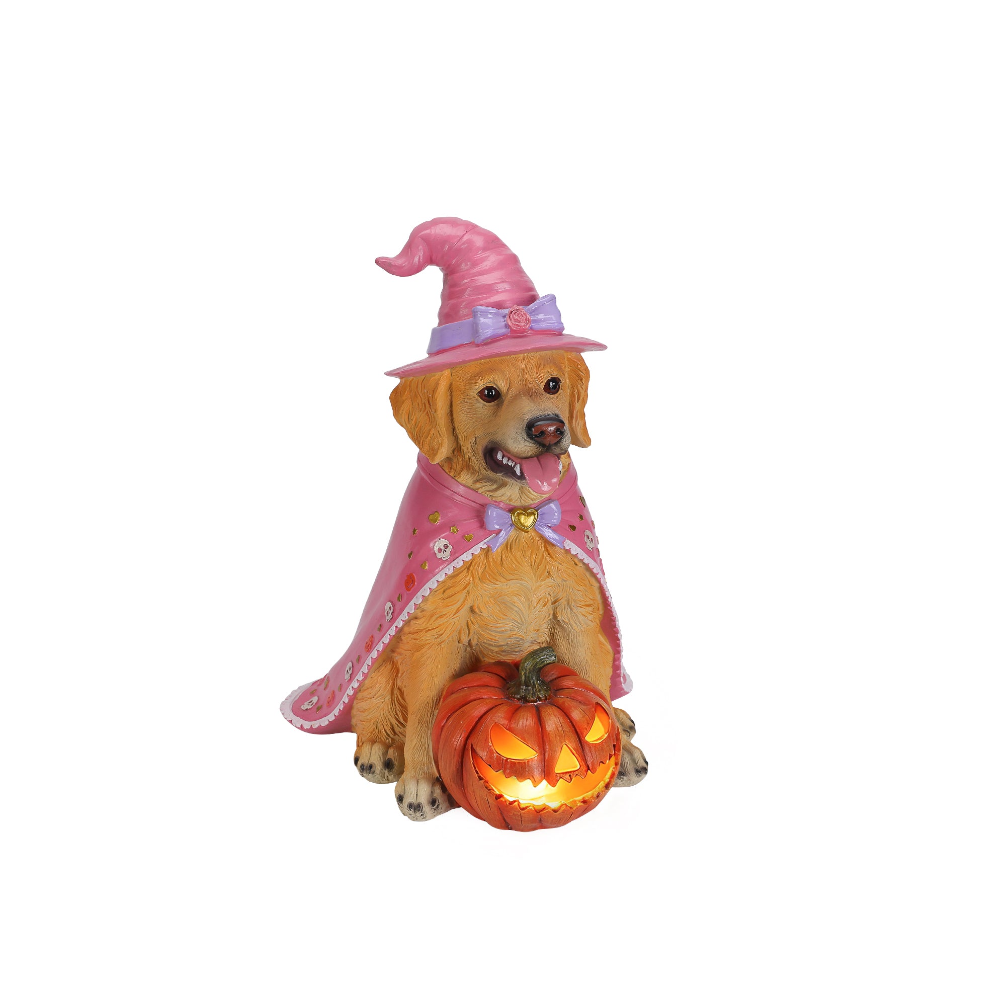 Halloween Golden Retriever Dog Statue