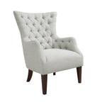 Button Tufted Wing Chair