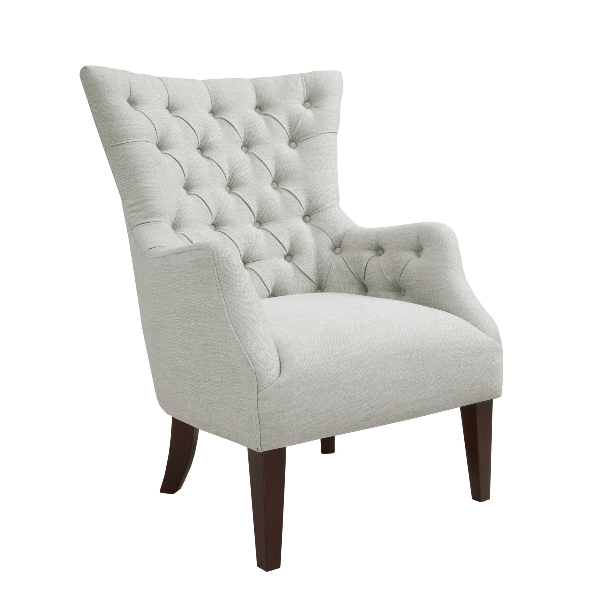 Button Tufted Wing Chair