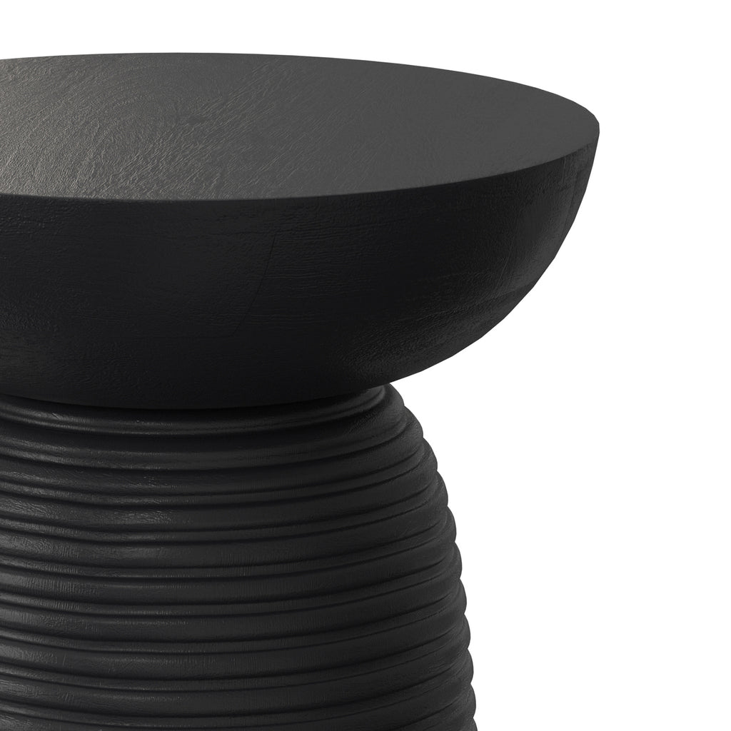 Boyd 13 Inch Ribbed Accent Table