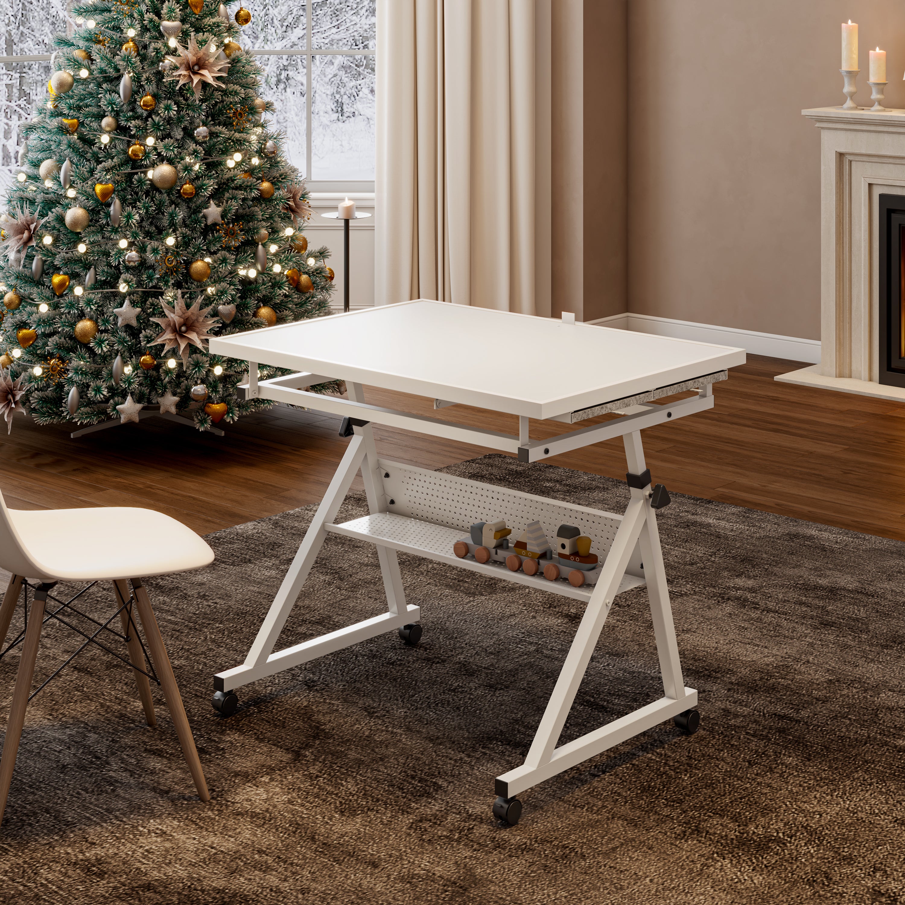 1500 Piece Jigsaw Puzzle Metal Table with 4 Trays