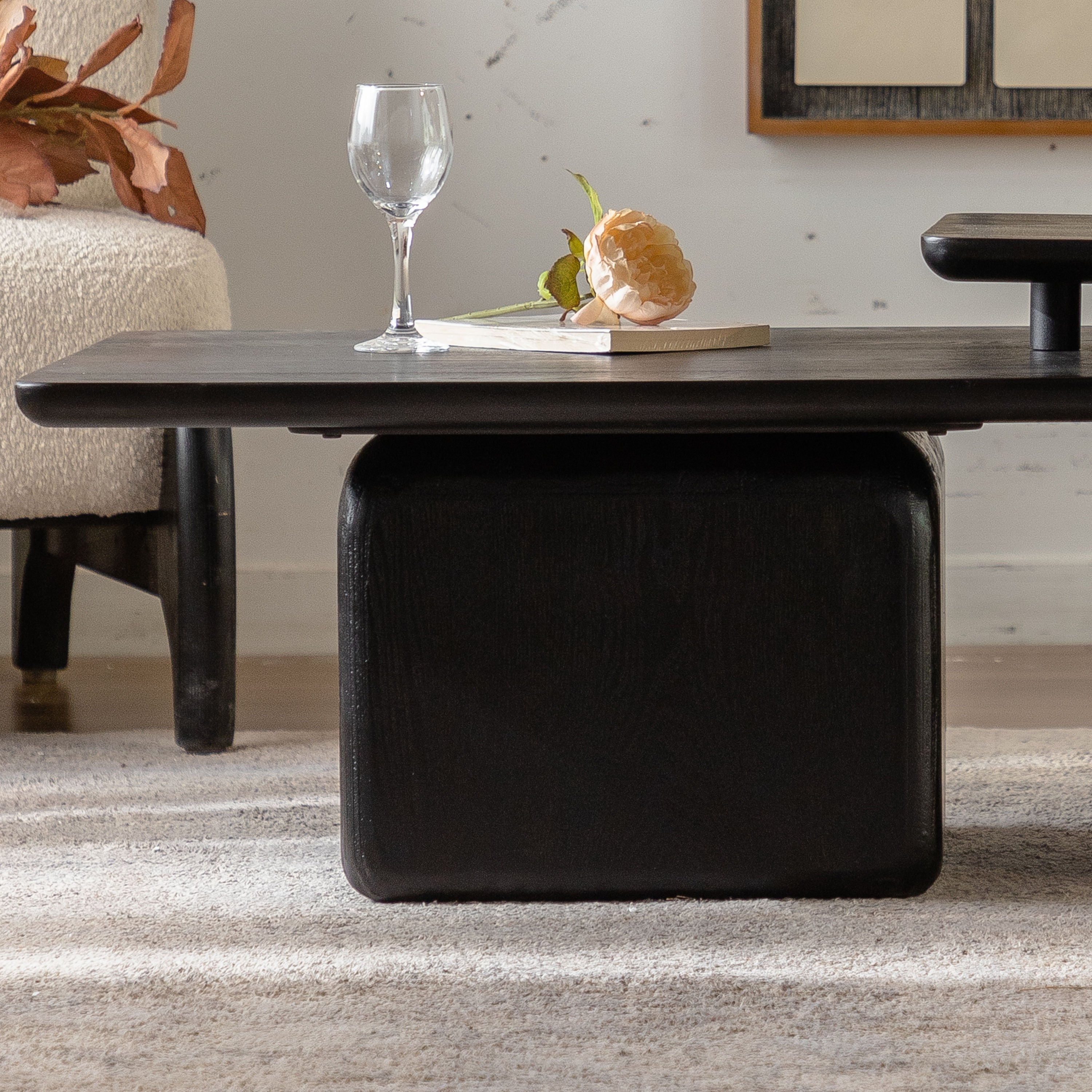 Vintage Fashion Style Square Coffee Table Set