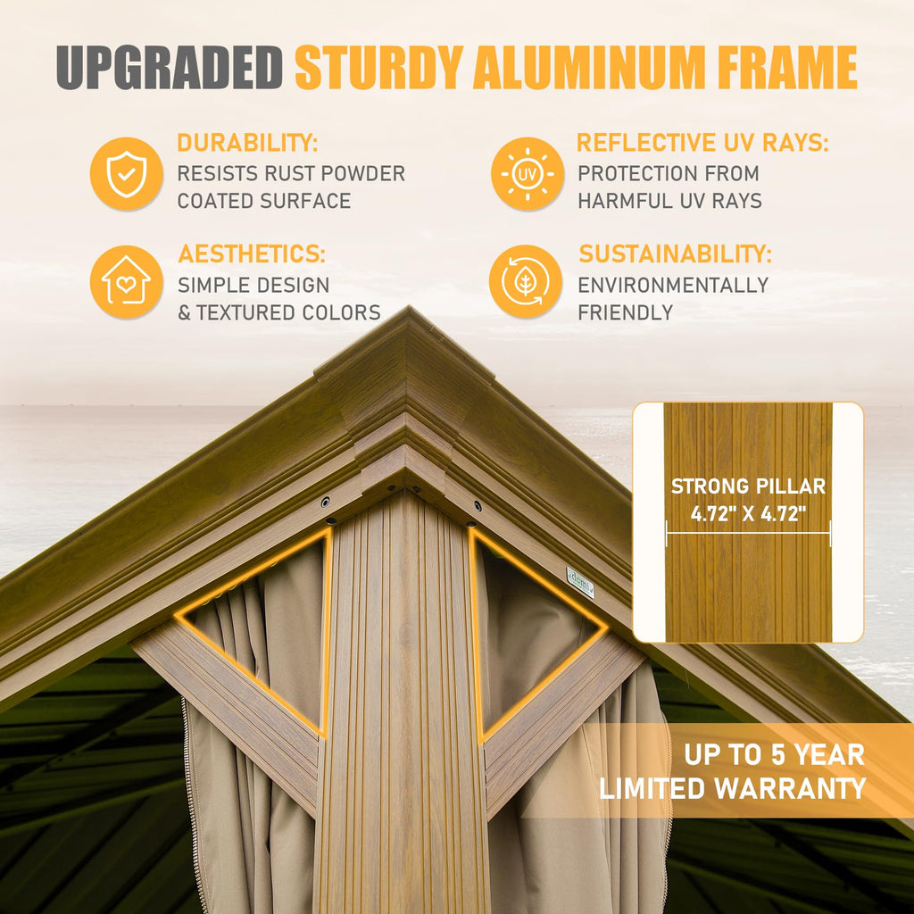 14x20FT Hardtop Gazebo