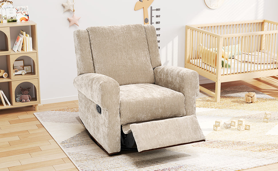 Manual Recliner Nursery Recliner Chair Swivel Rocker