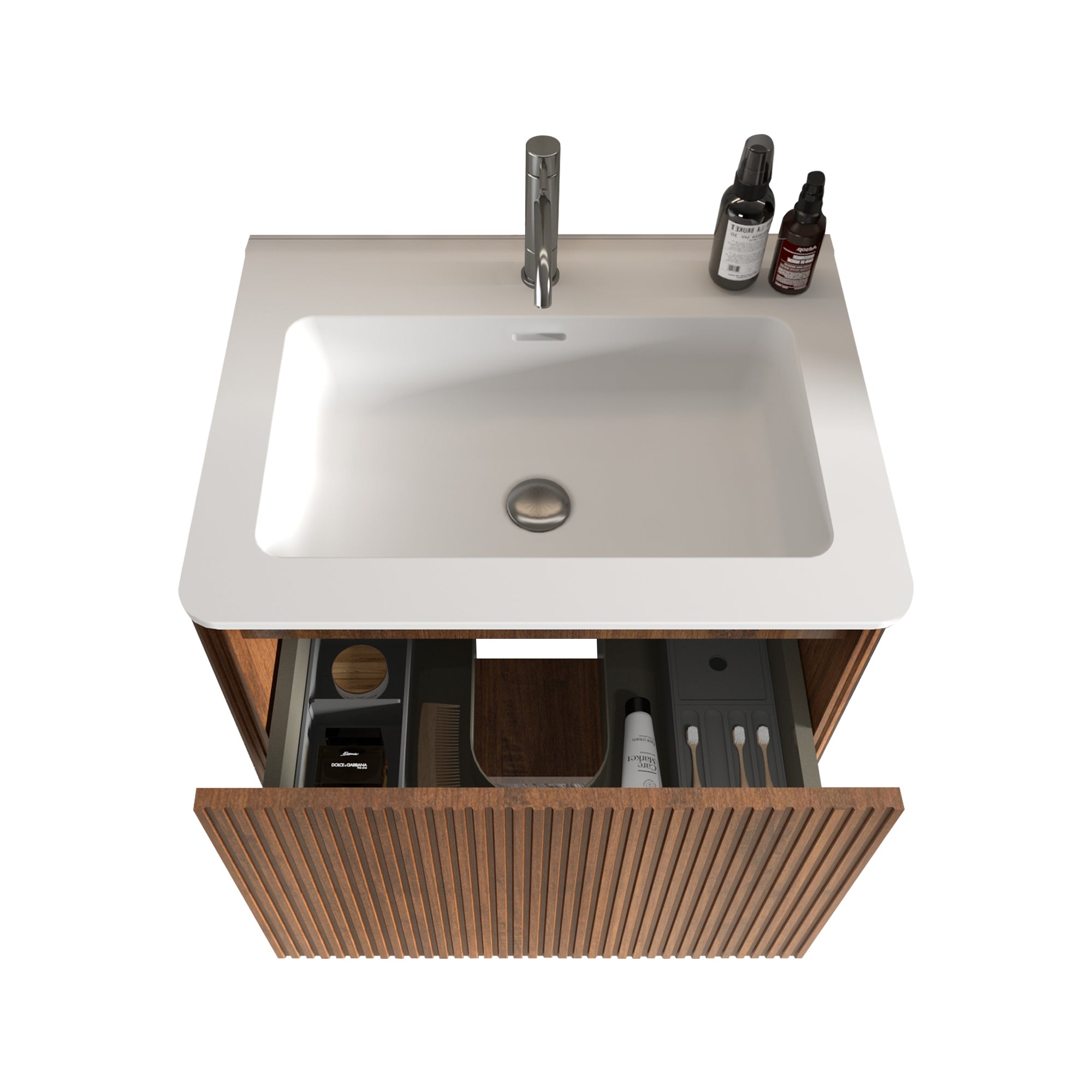 Etna 24" Striped Floating Bathroom Vanity
