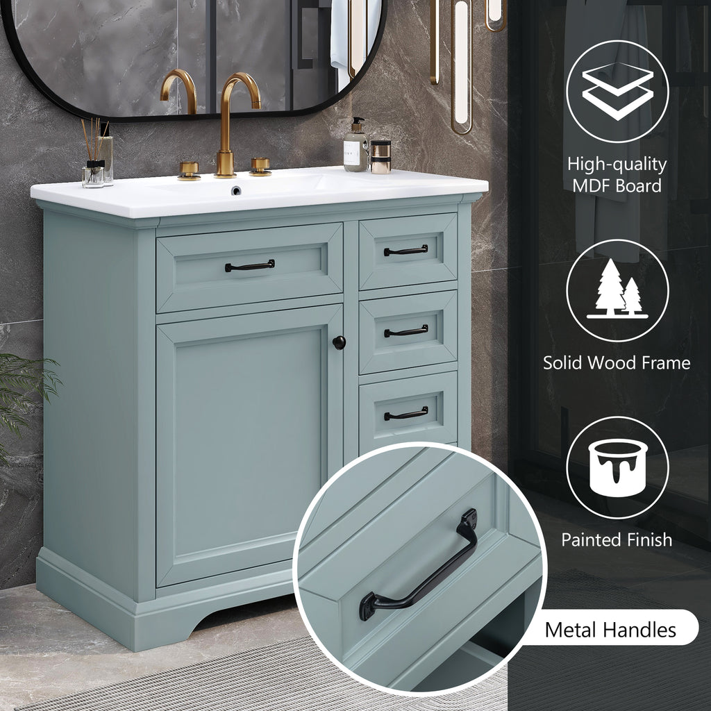 36" Bathroom Vanity with Sink