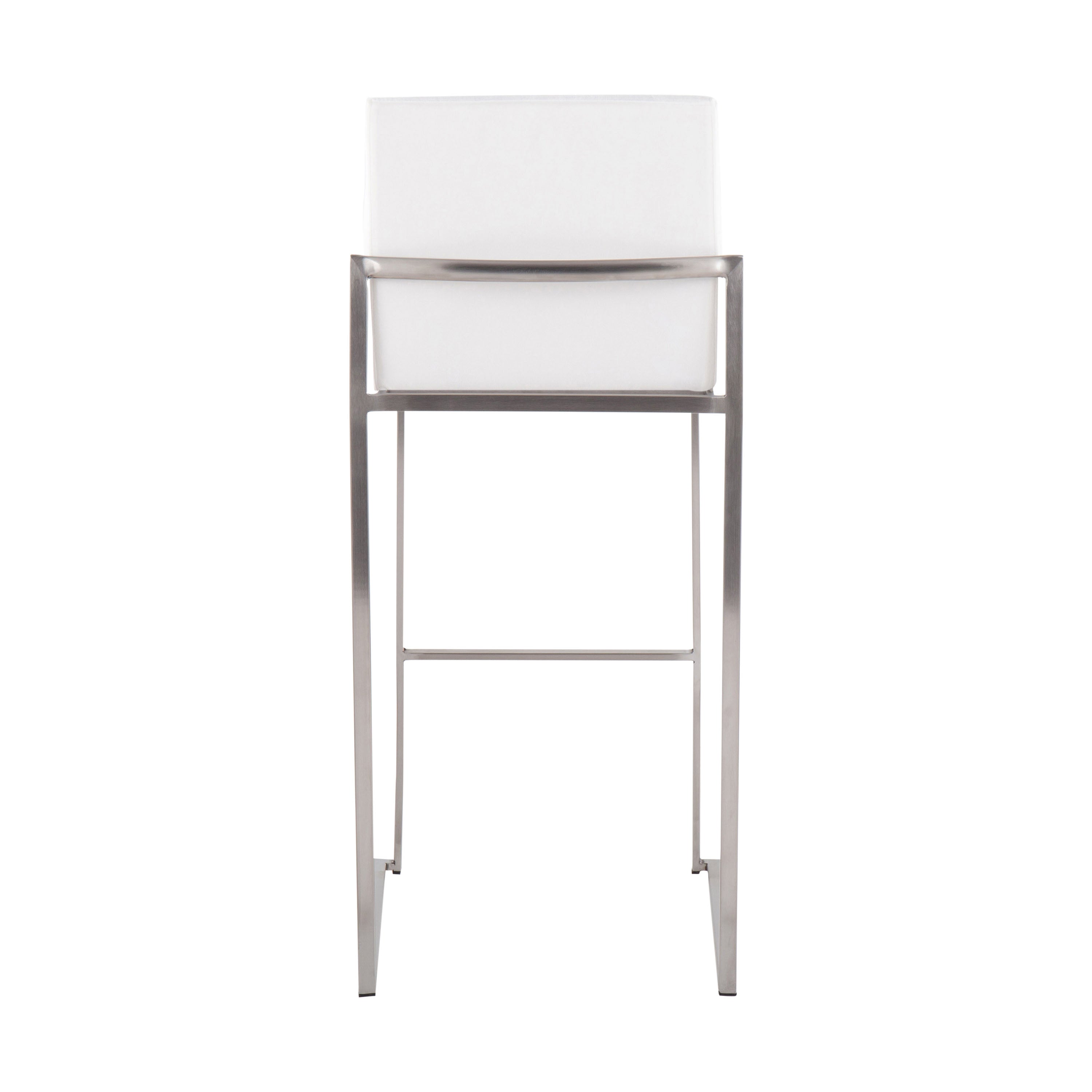 30" Contemporary High Back Barstool Set of Three