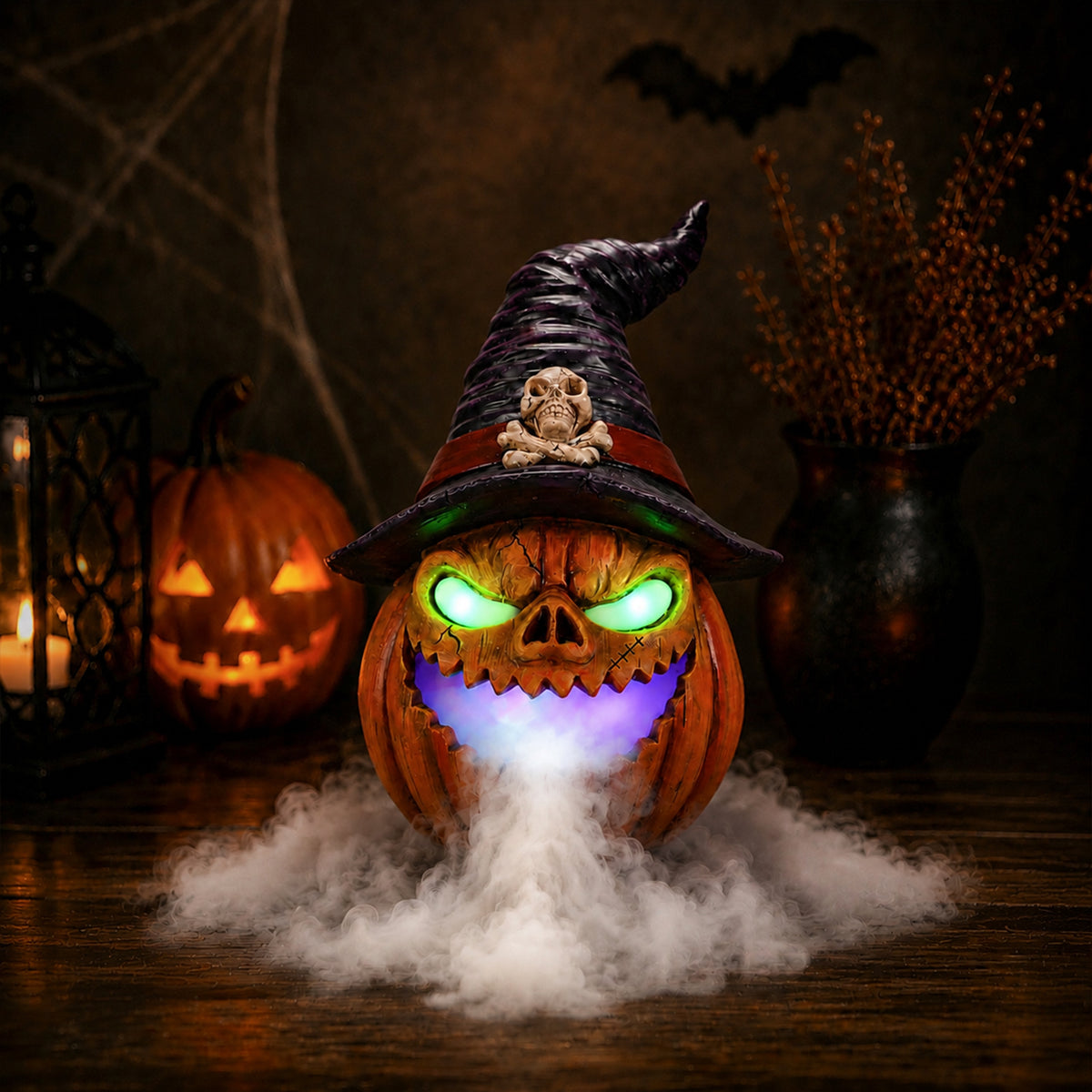 Halloween Jack-O'-Lantern Pumpkin Mist Maker Ornament