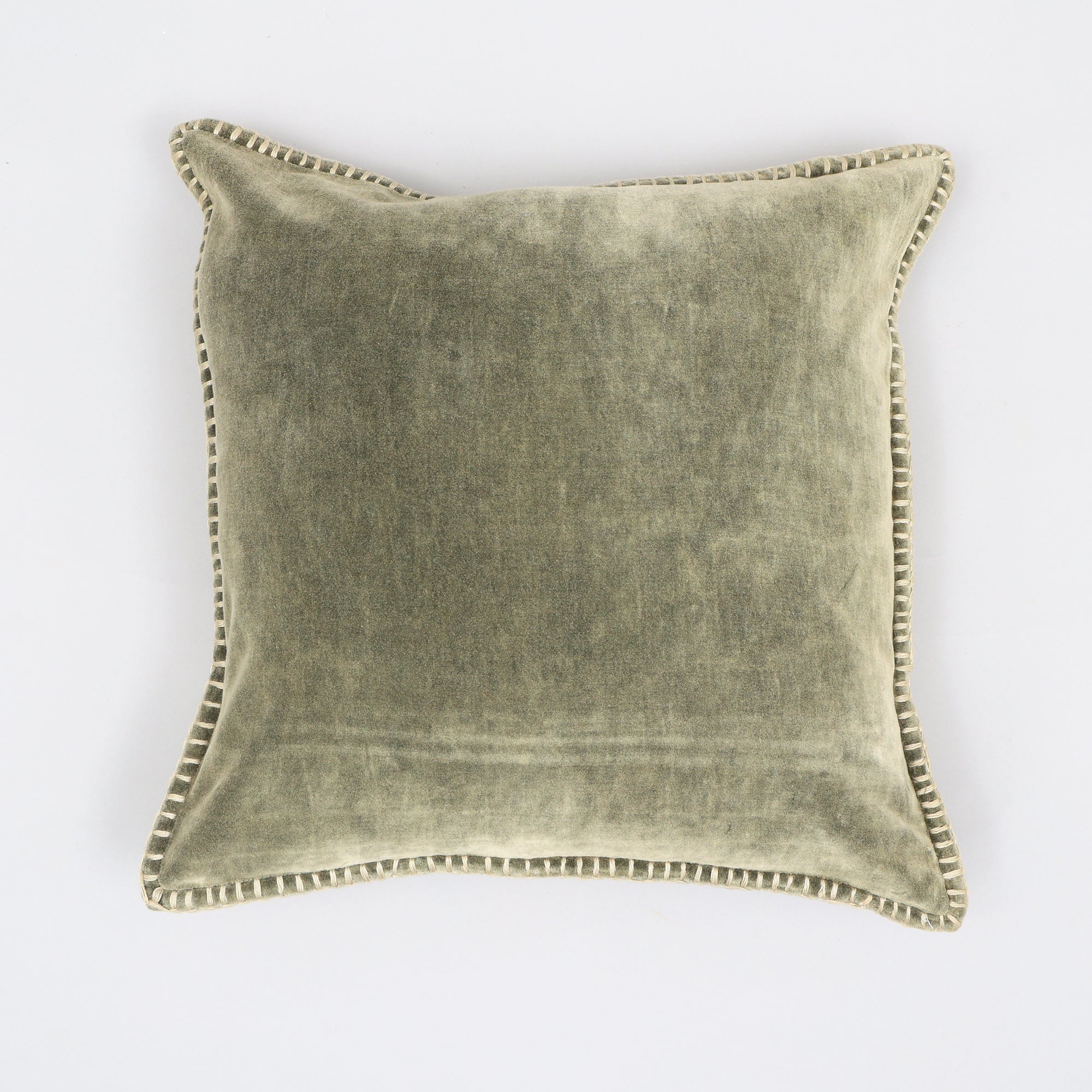Olivia Stonewashed Velvet Pillow – 19" Square