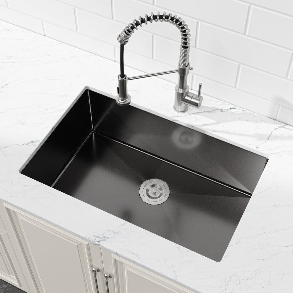 Stainless Steel Kitchen Sink - 30"x19" Single Bowl Undermount