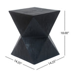14.25" Black Accent Table