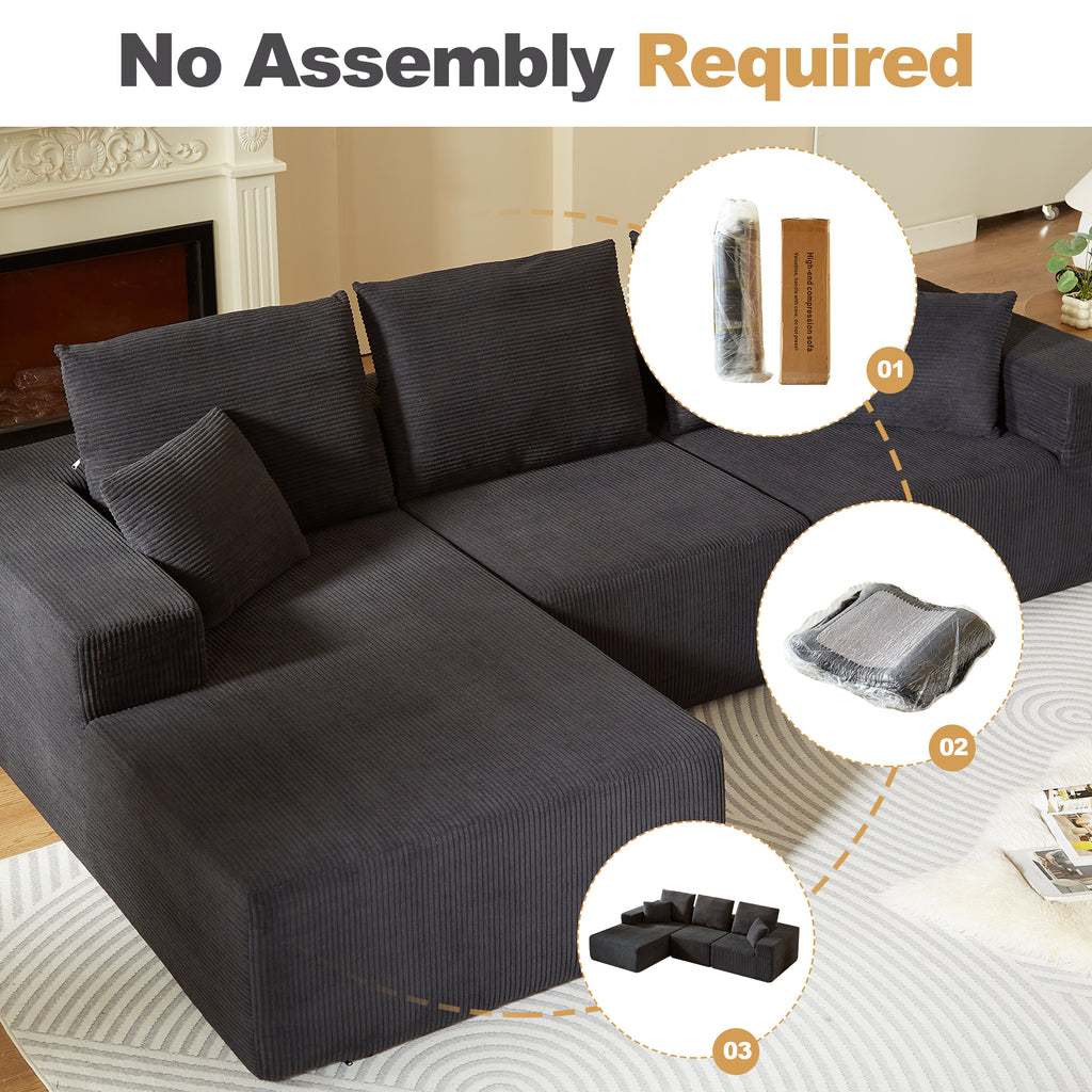 Modular Sectional Sofa with Chaise