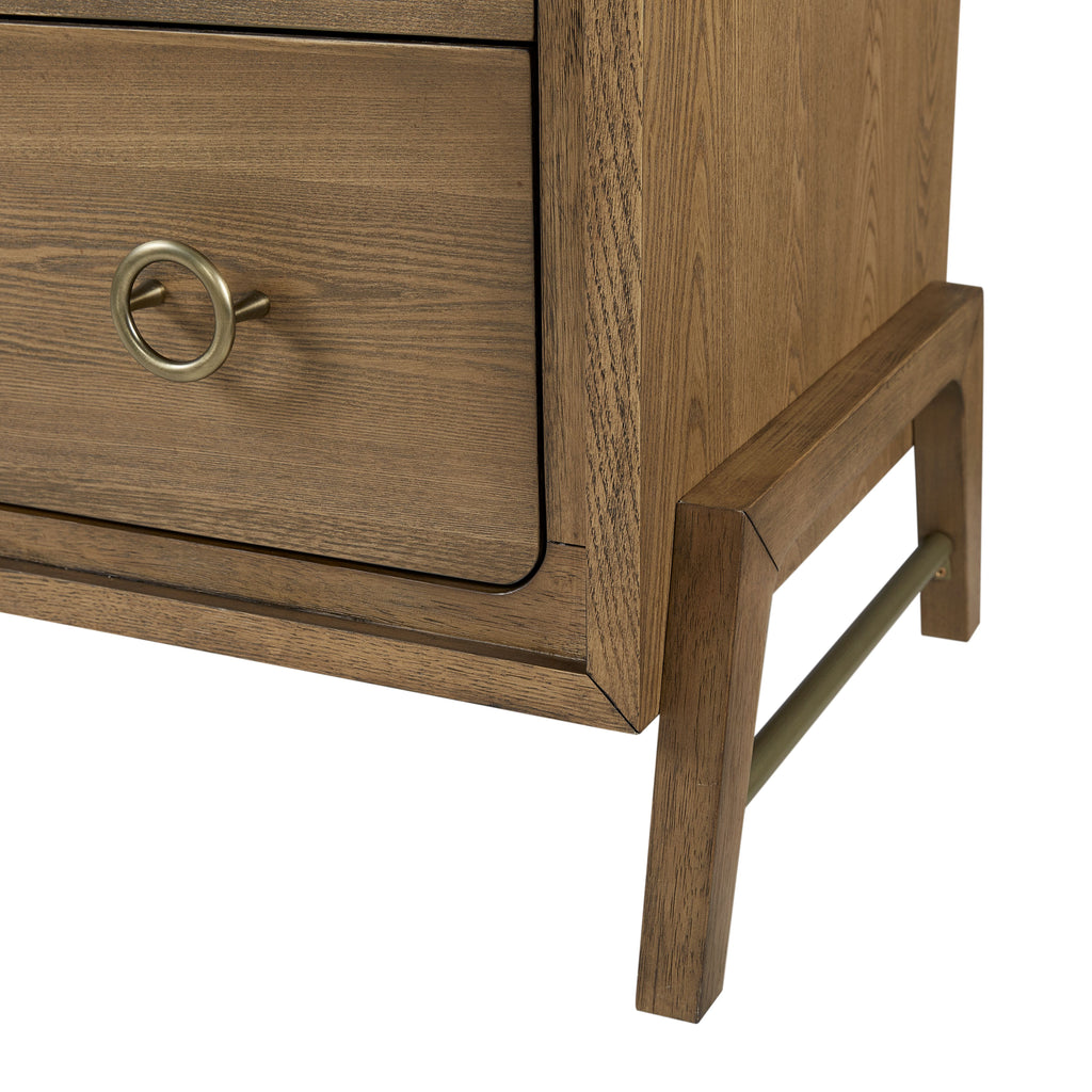 6 Drawer Dresser in Latte Finish