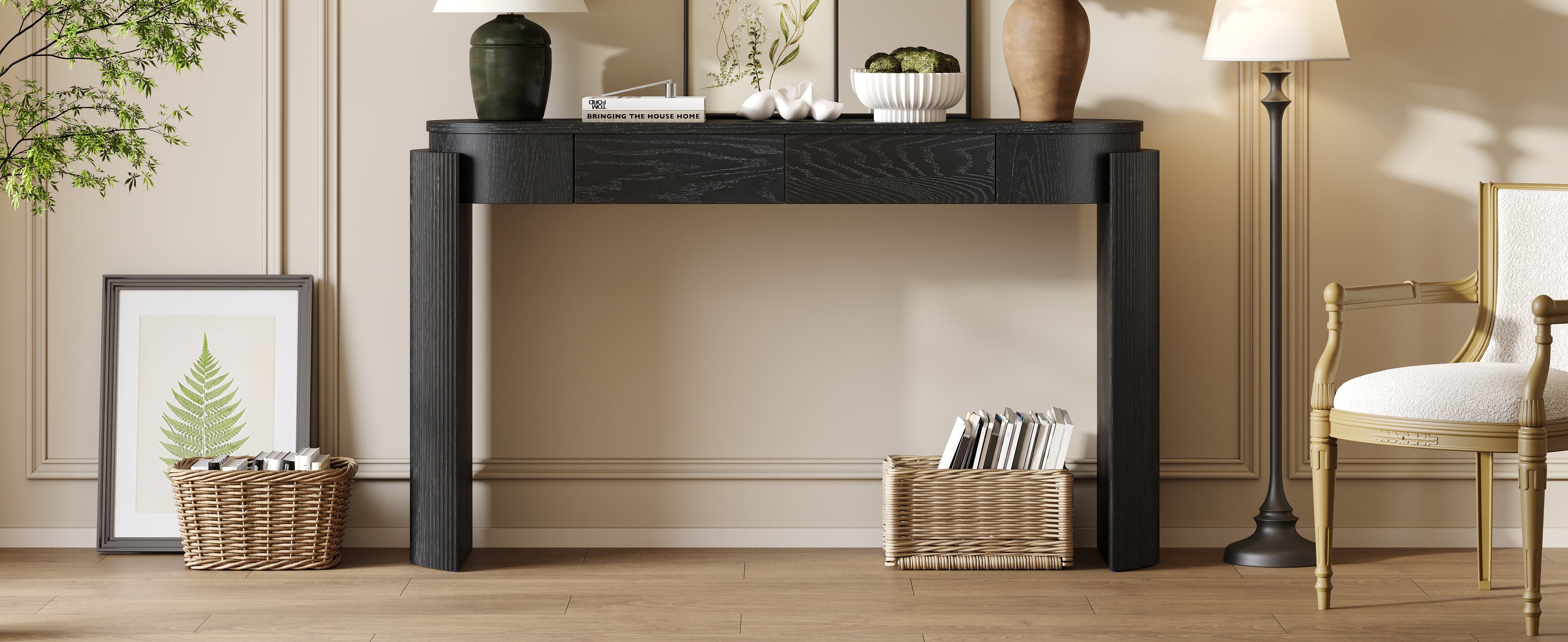 TREXM Entryway Table with Storage