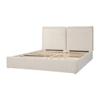 Double-Pillow Upholstered Design, Skin-Friendly Textured Fabric