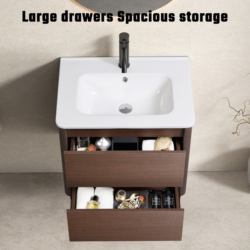 24" Bathroom Vanity With Sink