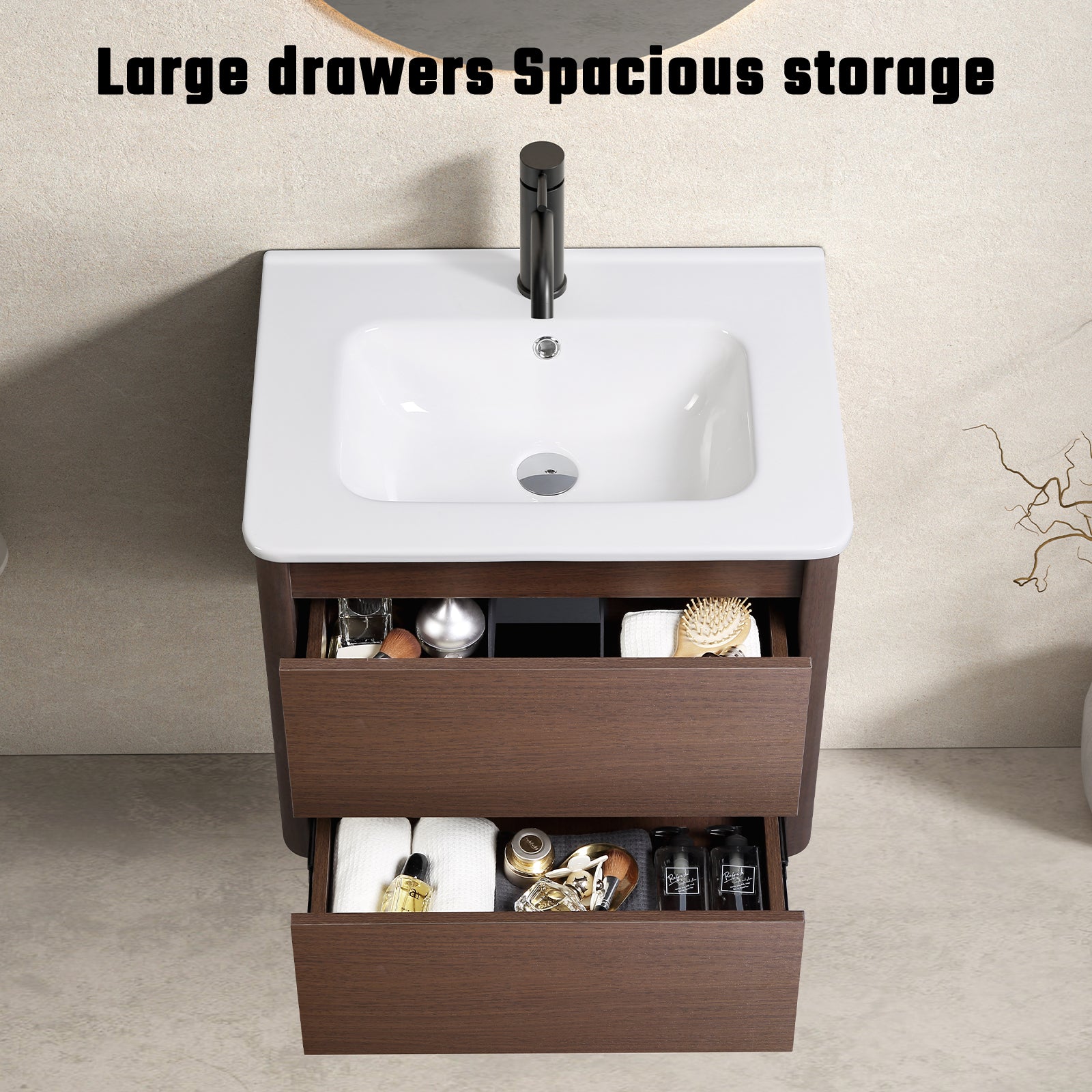 24" Bathroom Vanity With Sink
