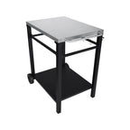 2-Tier Outdoor Grill Cart with Stainless Steel Top