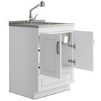 Cardinal 28" Laundry Cabinet with Faucet and Stainless Steel Sink