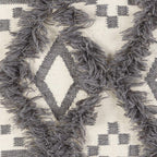Chapelton Gray Geometric Textured Wall Hanging - Clearance