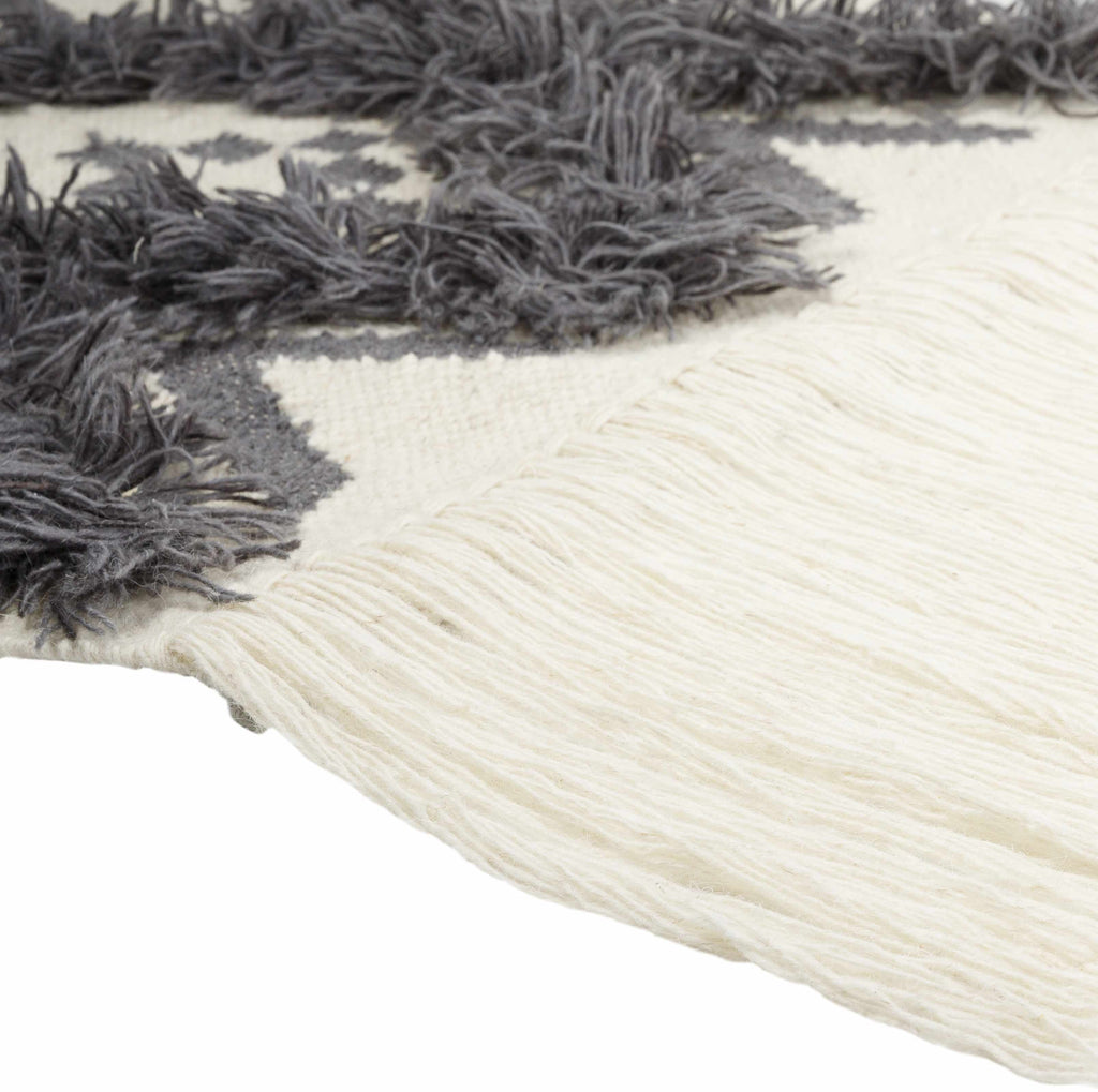 Chapelton Gray Geometric Textured Wall Hanging - Clearance