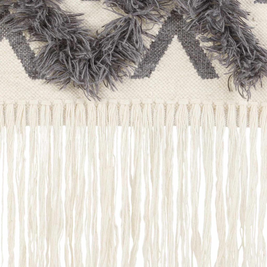 Chapelton Gray Geometric Textured Wall Hanging - Clearance