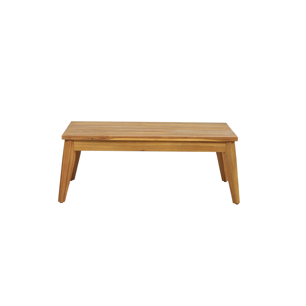 Outdoor 4-Piece Acacia Wood Chat Set with Rope