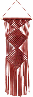 Columbio Rust Macramé Wall Hanging Decor - Clearance
