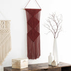 Columbio Rust Macramé Wall Hanging Decor - Clearance