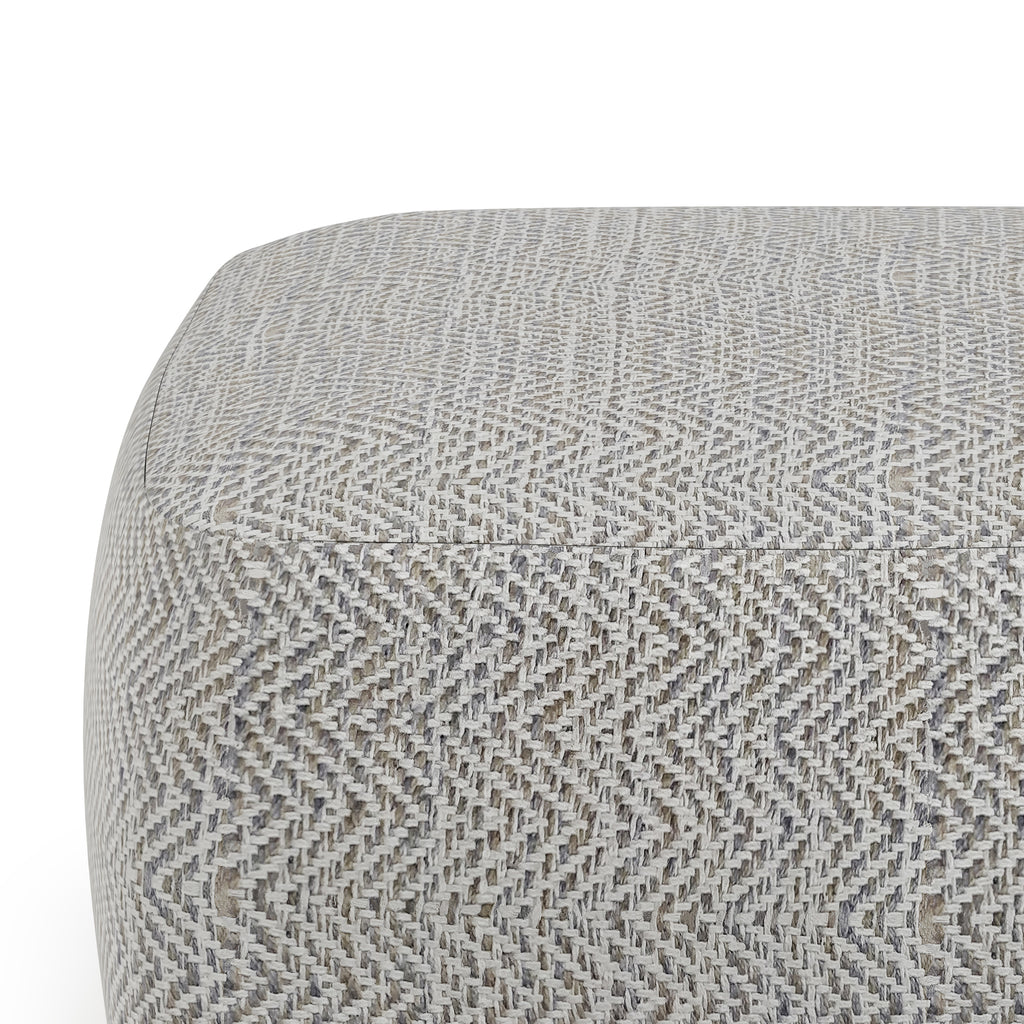 Nate Square Pouf - Patterned
