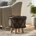 Roja Handcrafted Wool & Cotton Stool