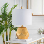 Coleford Gold Geometric Table Lamp - Clearance
