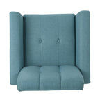 Mid Century Fabric Channel Stitch Club Chair