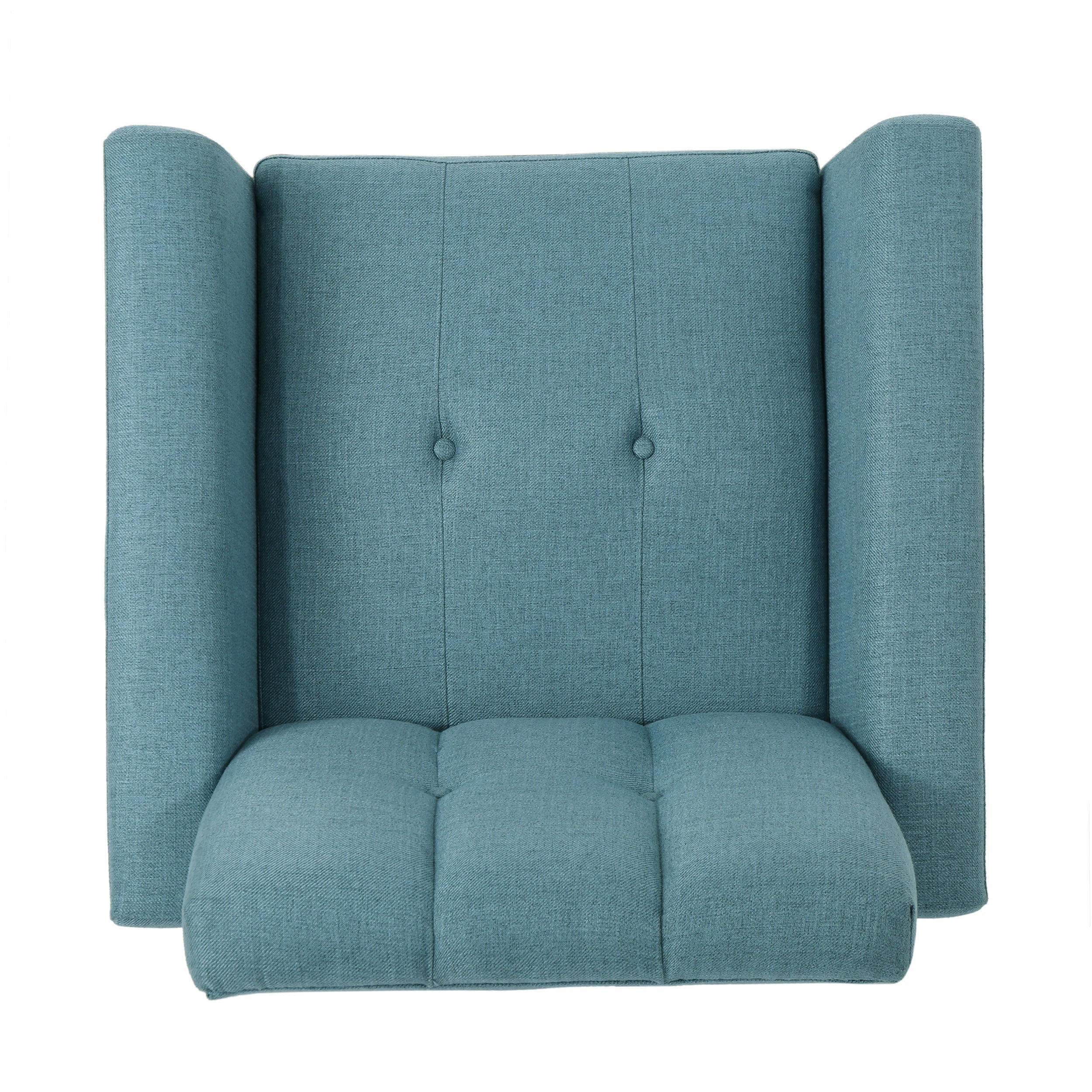 Mid Century Fabric Channel Stitch Club Chair