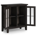 Artisan 30 Inch Wide Solid Wood Low Storage Cabinet in Hickory