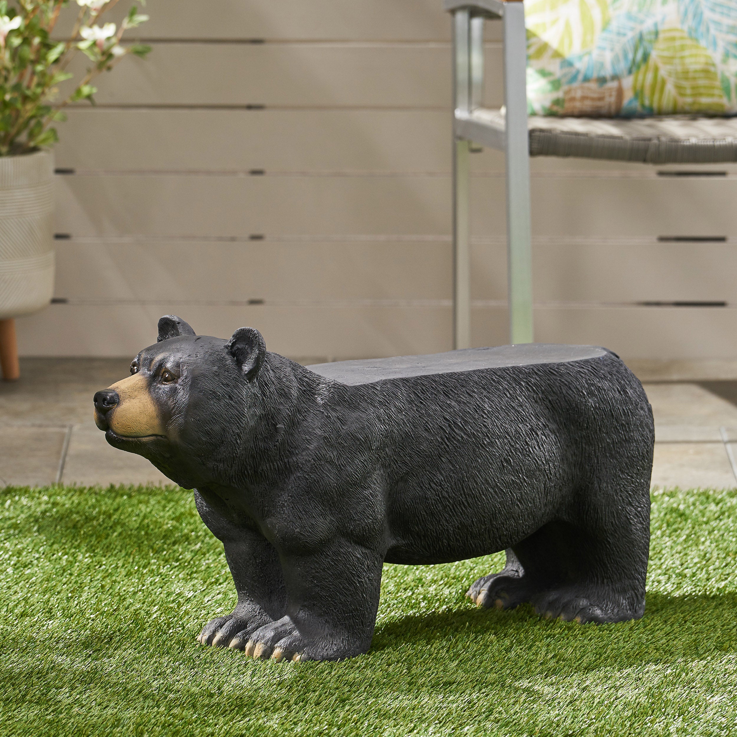 MGO Bear Bench - Concrete Outdoor Bench