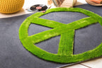 Yablanitsa Orange Knitted Pouf