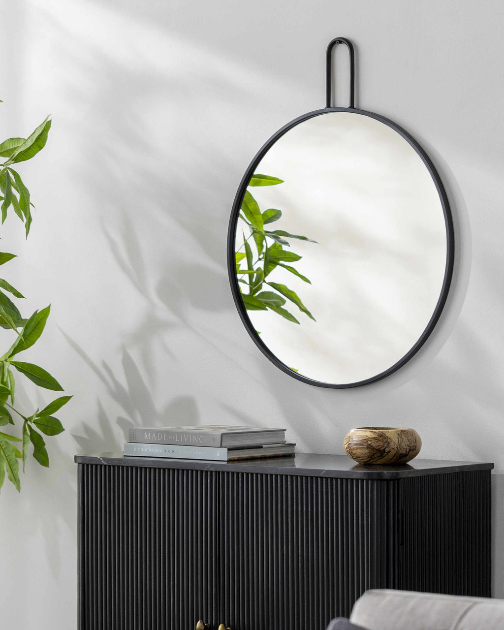 Comaltepec Black Metal Mirror - Clearance