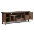 Redmond 72 Inch Wide Solid Wood TV Stand in Rustic