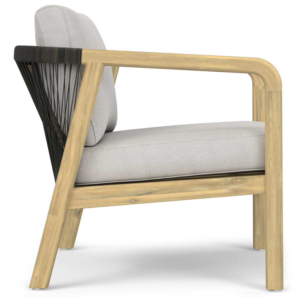 Palmetto Outdoor Conversation Chair (Set of 2) - Stone
