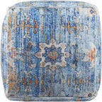 Cuddington Sky Blue Woven Pouf