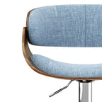 Amery Adjustable Swivel Bar Stool - Denim