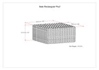 Nate Square Pouf - Patterned